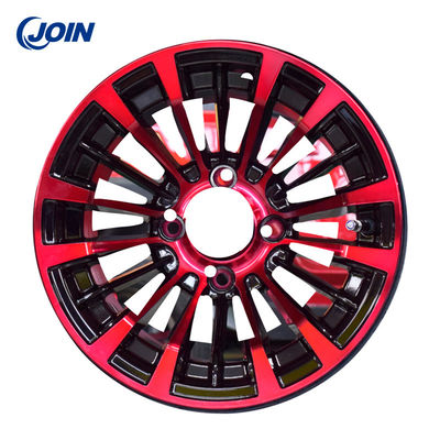 赤く/黒い色のODM 215/35-12のゴルフ カートの車輪のタイヤ カバー